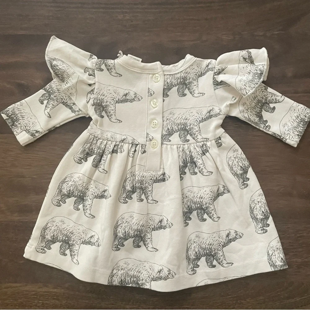 KATE QUINN Bell Sleeve Dress Polar Bears - Picture 2 of 5